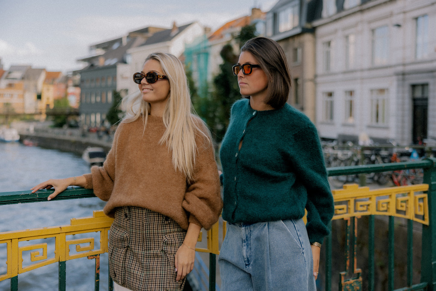 Mohair cardigan - dark green