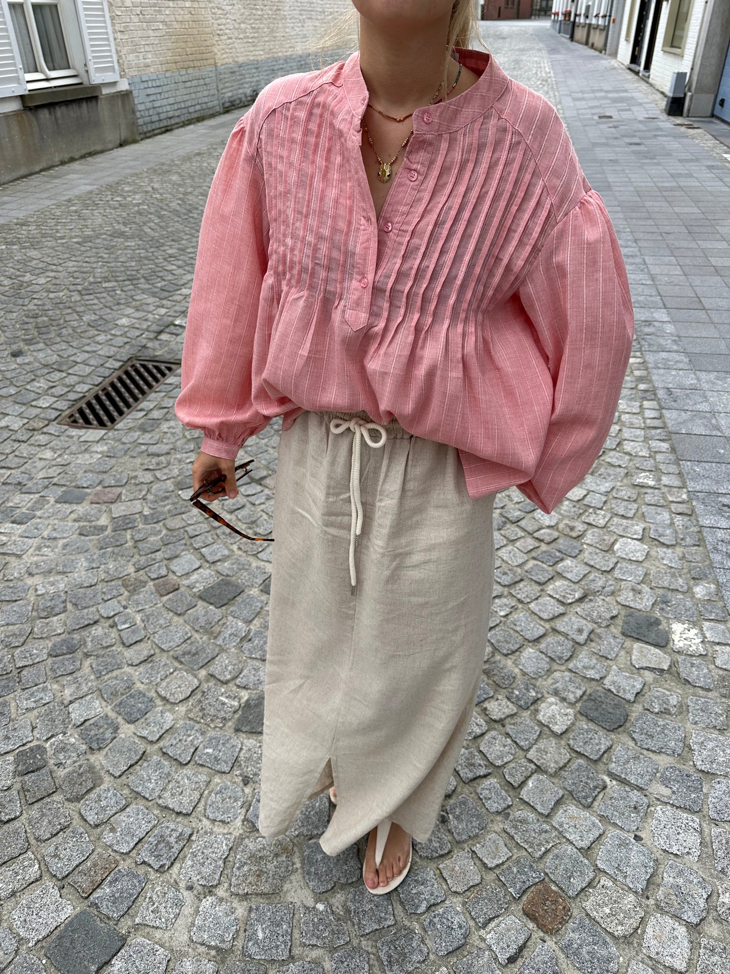 Pink blouse
