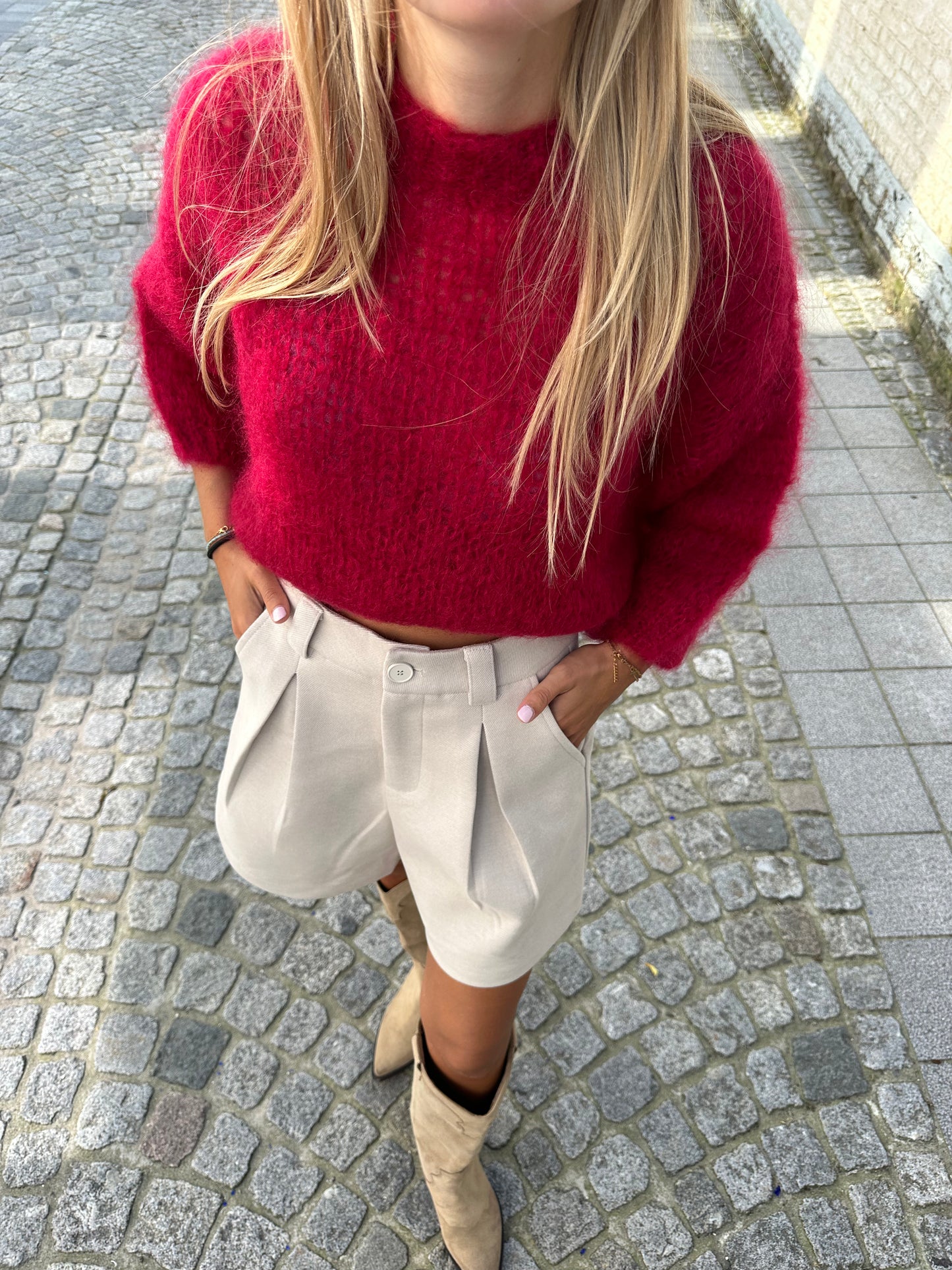 Mohair sweater - bordeaux