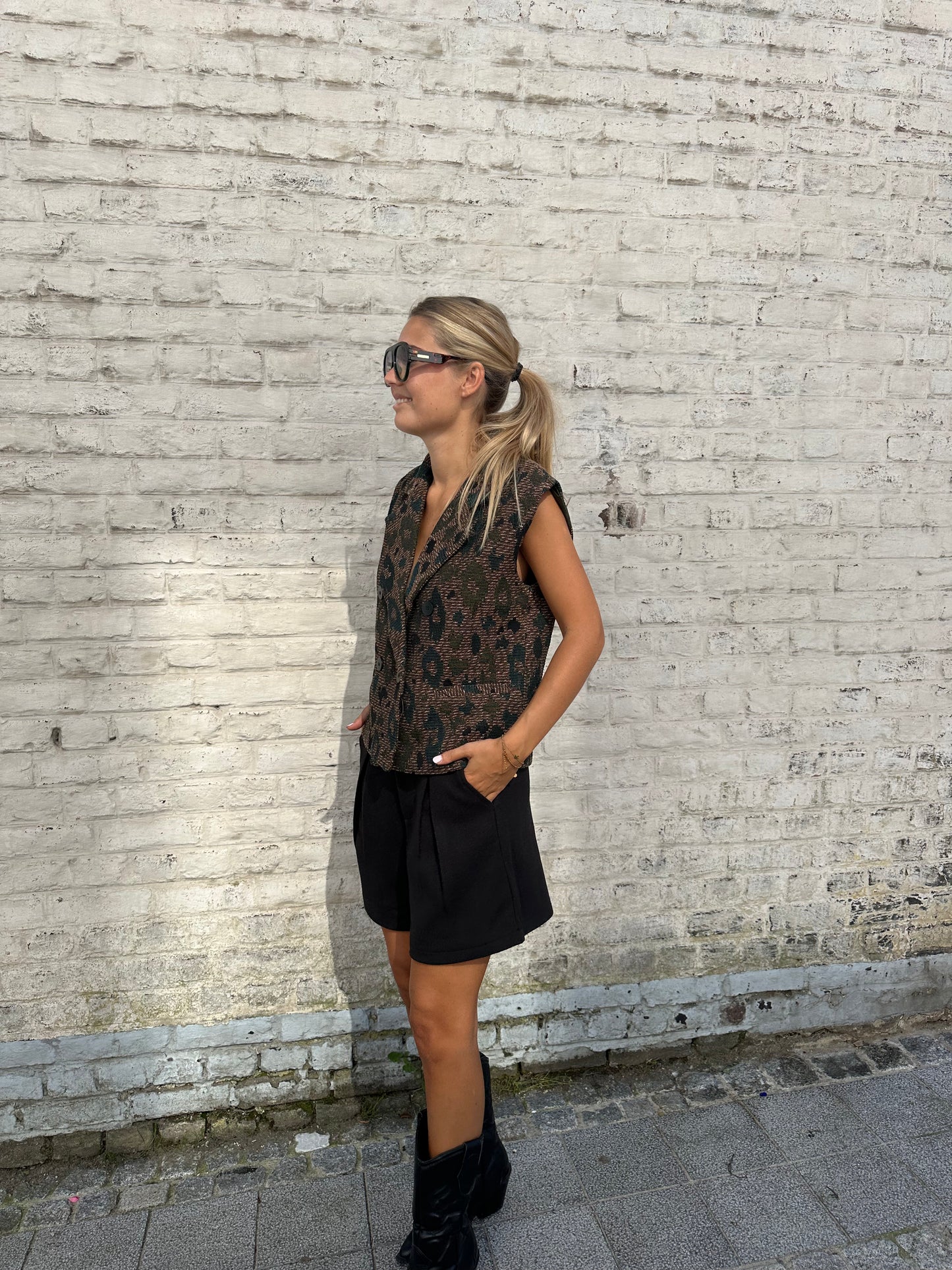 Leopard jacket green