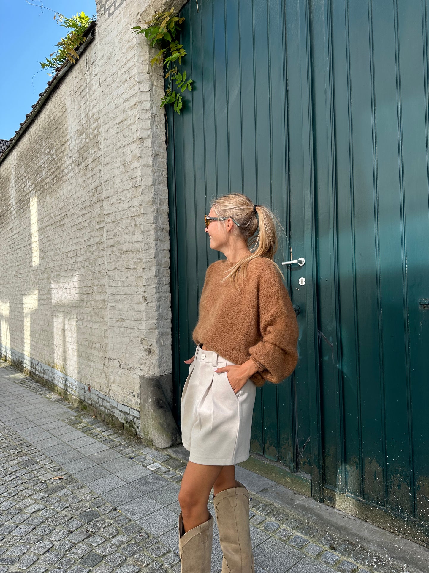 Mohair sweater camel