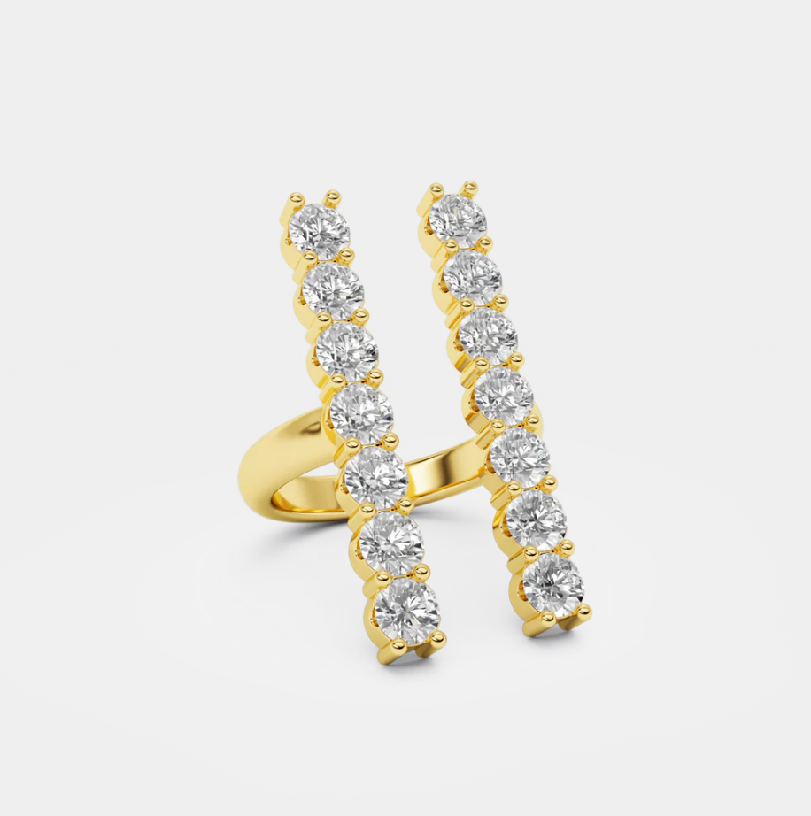 Iris diamond ring