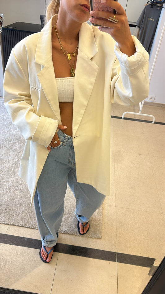Oversized Mia blazer - Ecru