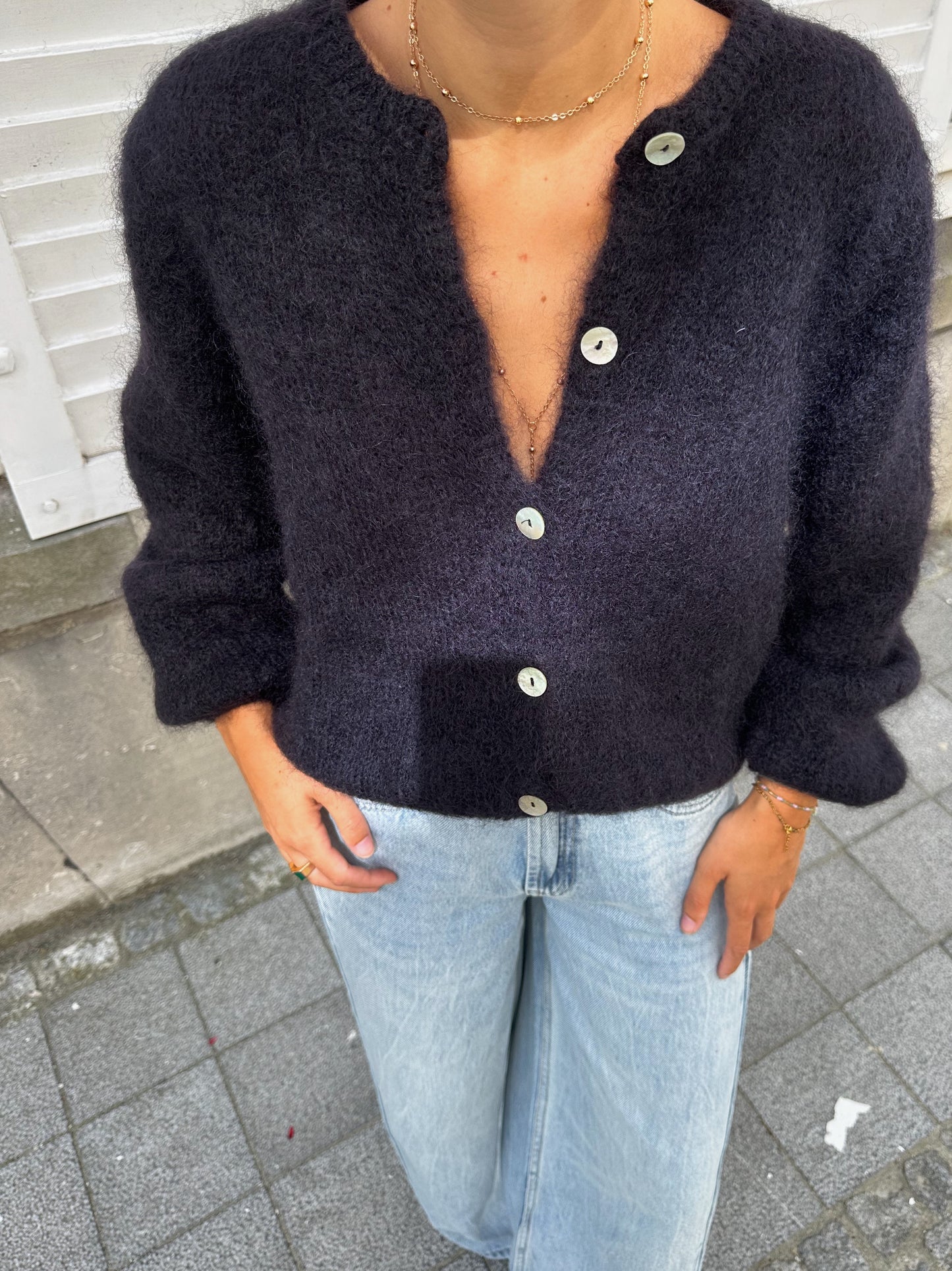 Pull mohair black