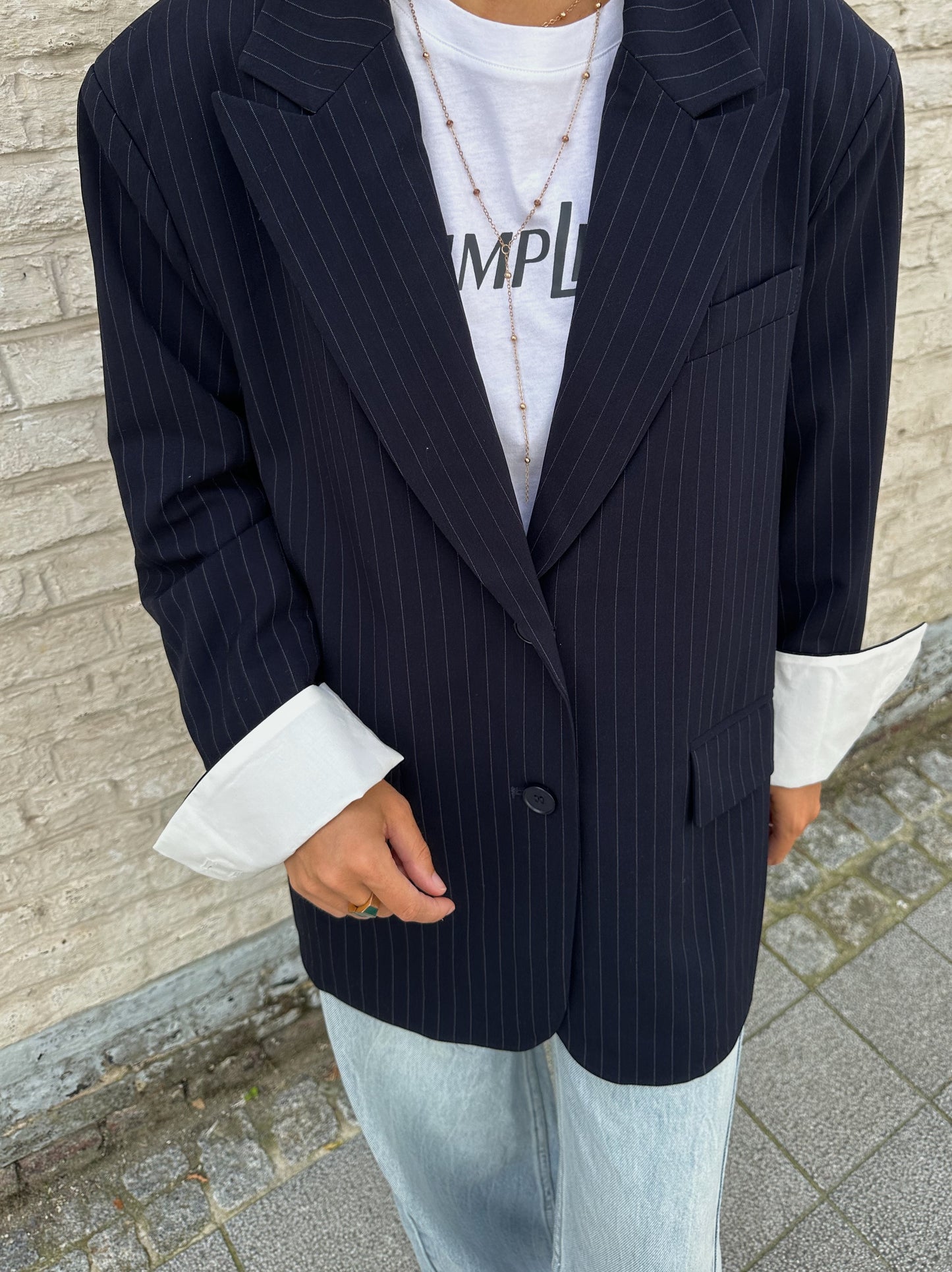 Oversized blazer blue