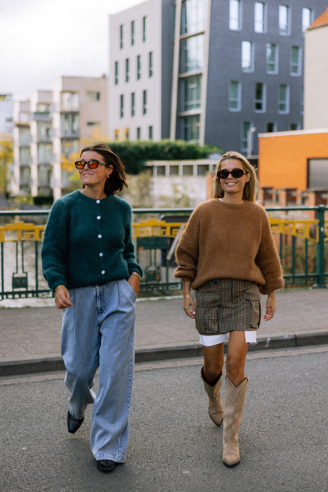 Mohair cardigan - dark green