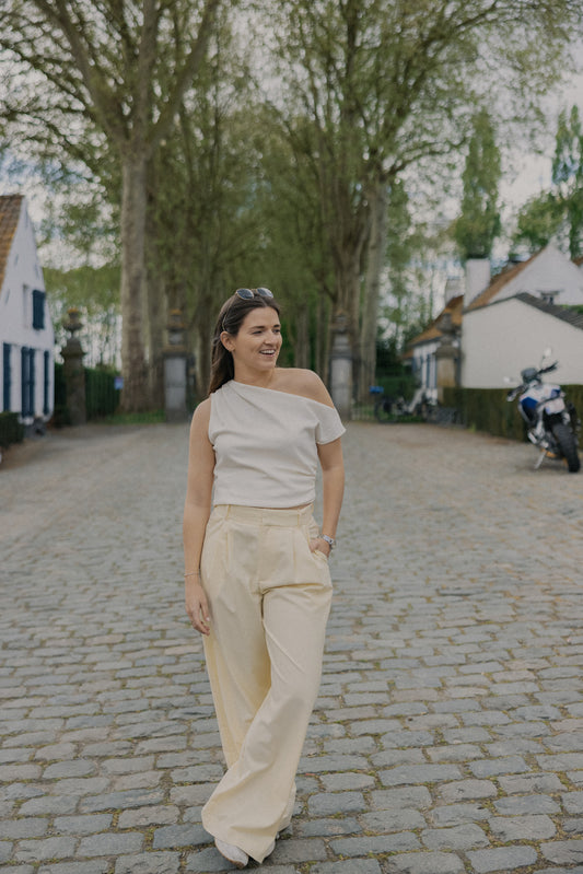 Wide leg pants - Yellow