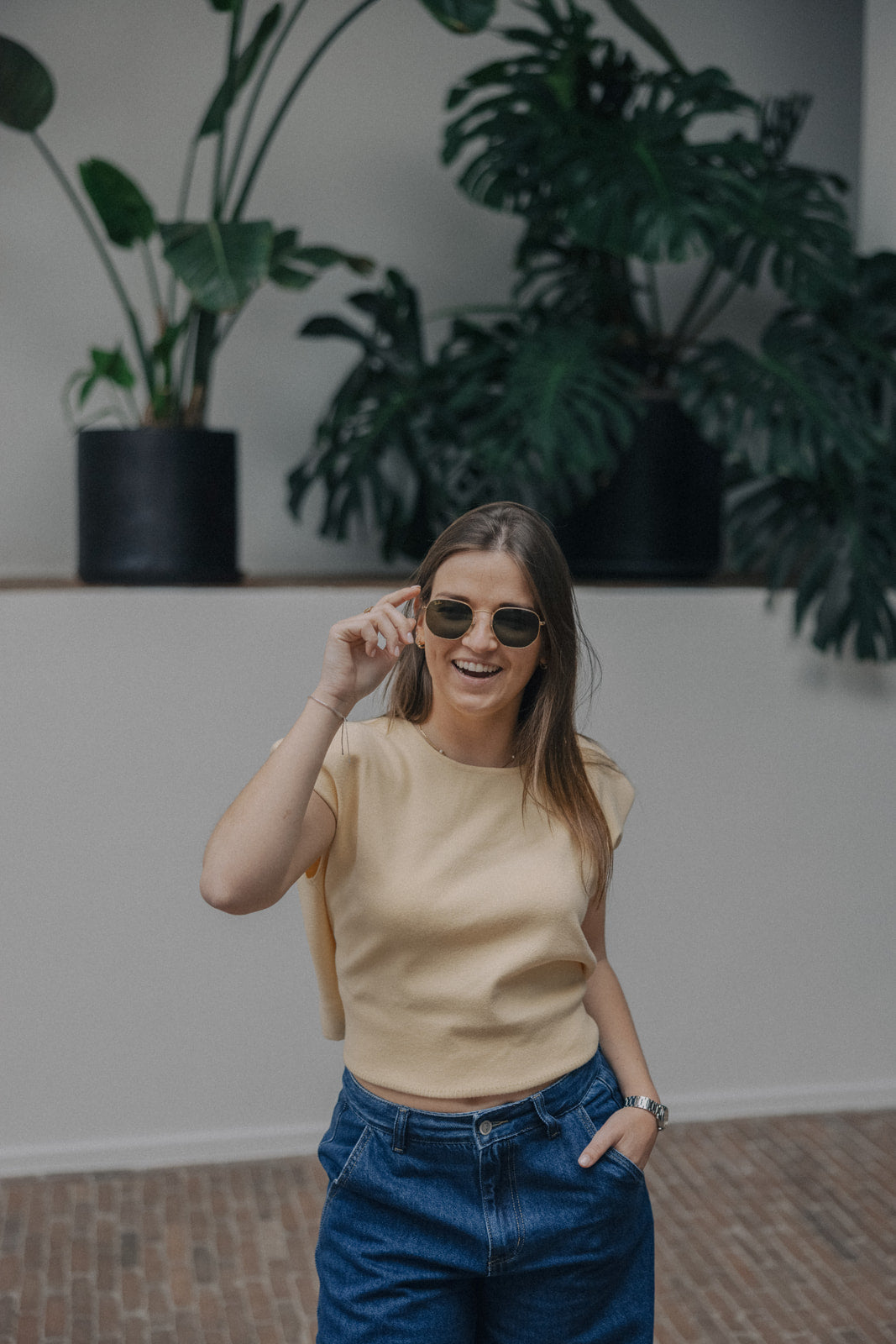 Giselle top - Butter Yellow