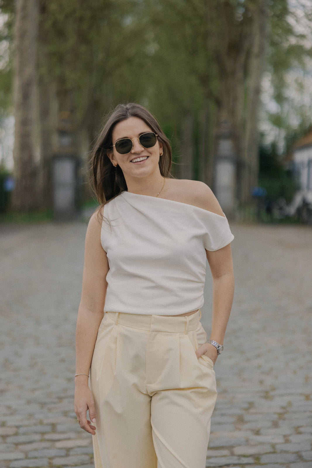 Wide leg pants - Yellow