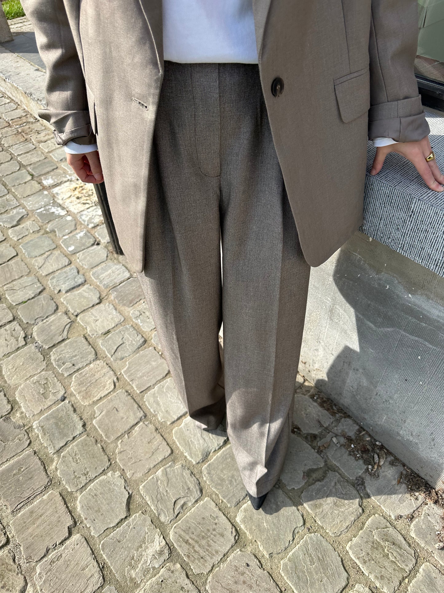 Straight pants - brown