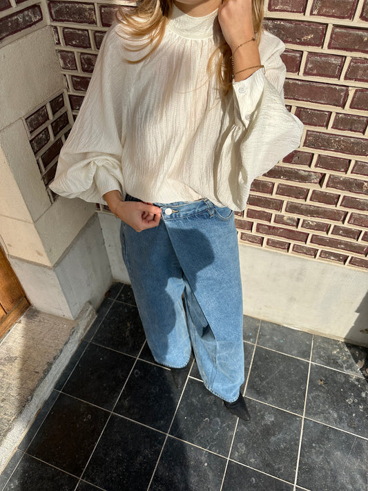 Ecru blouse