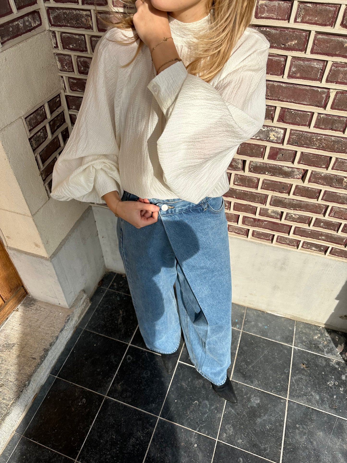 Ecru blouse