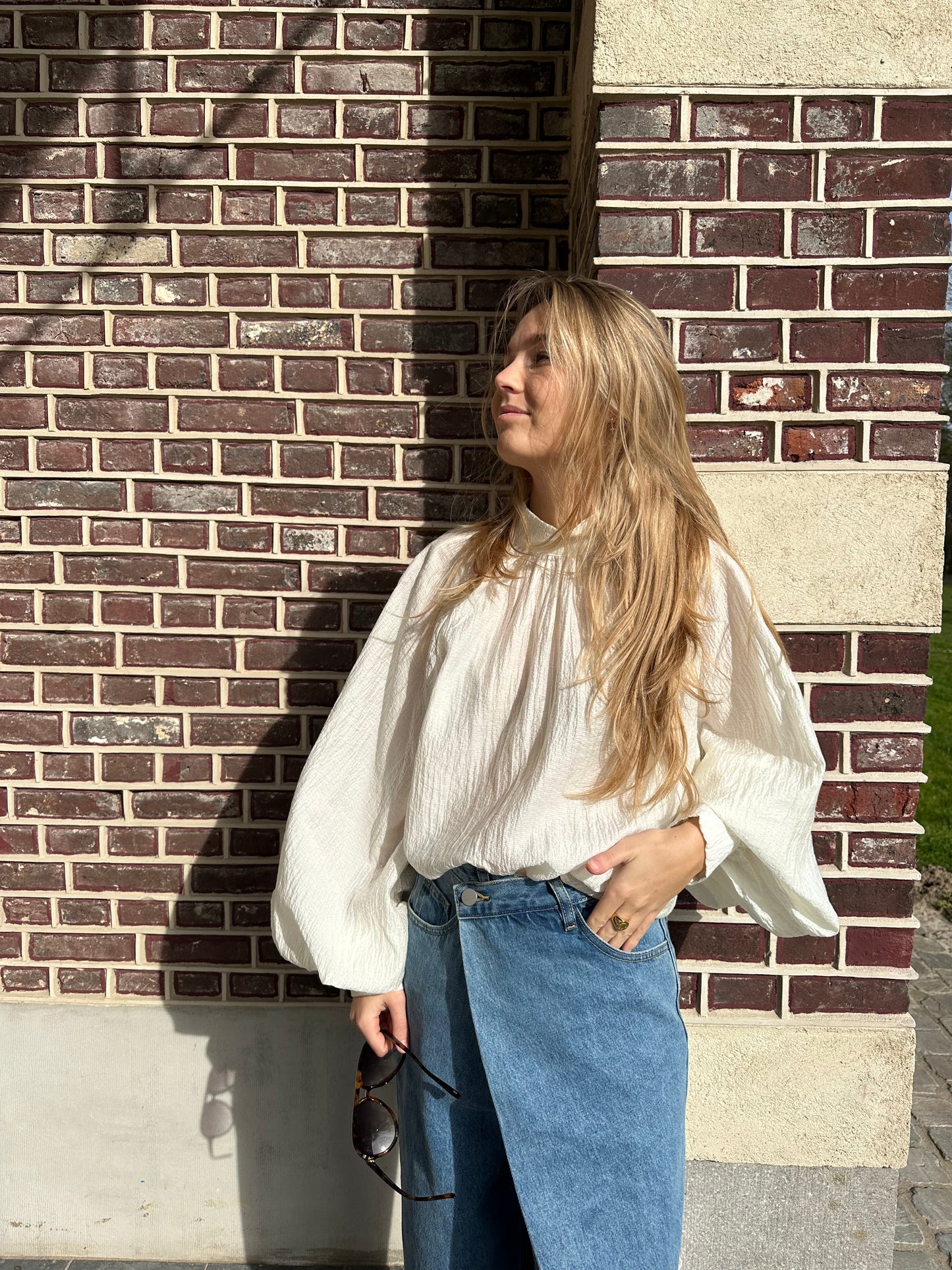 Ecru blouse
