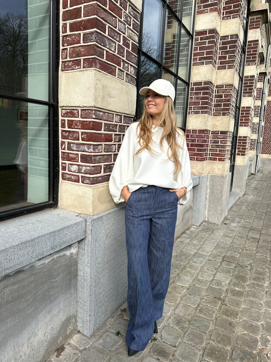 Dark blue jeans
