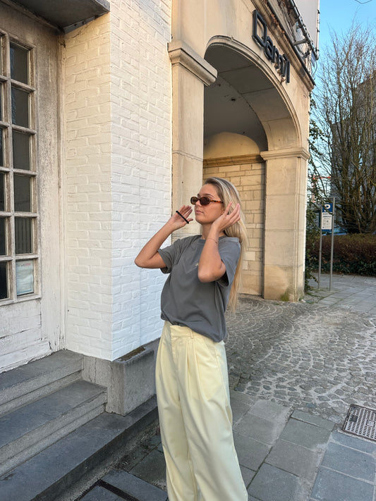 Wide leg pants - Yellow