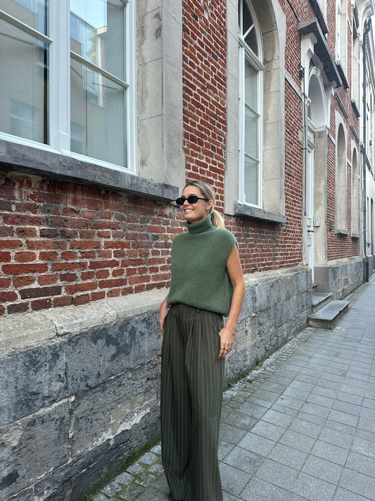 Turtleneck knit - Kaki