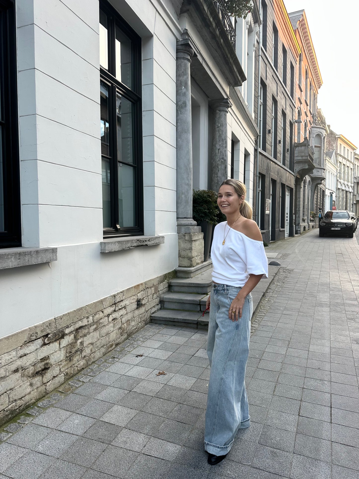 Off shoulder t-shirt