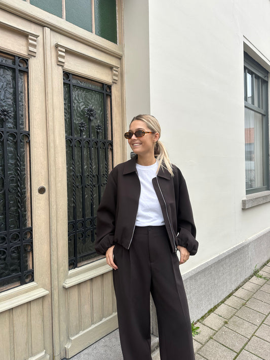 Mia bomber - brown