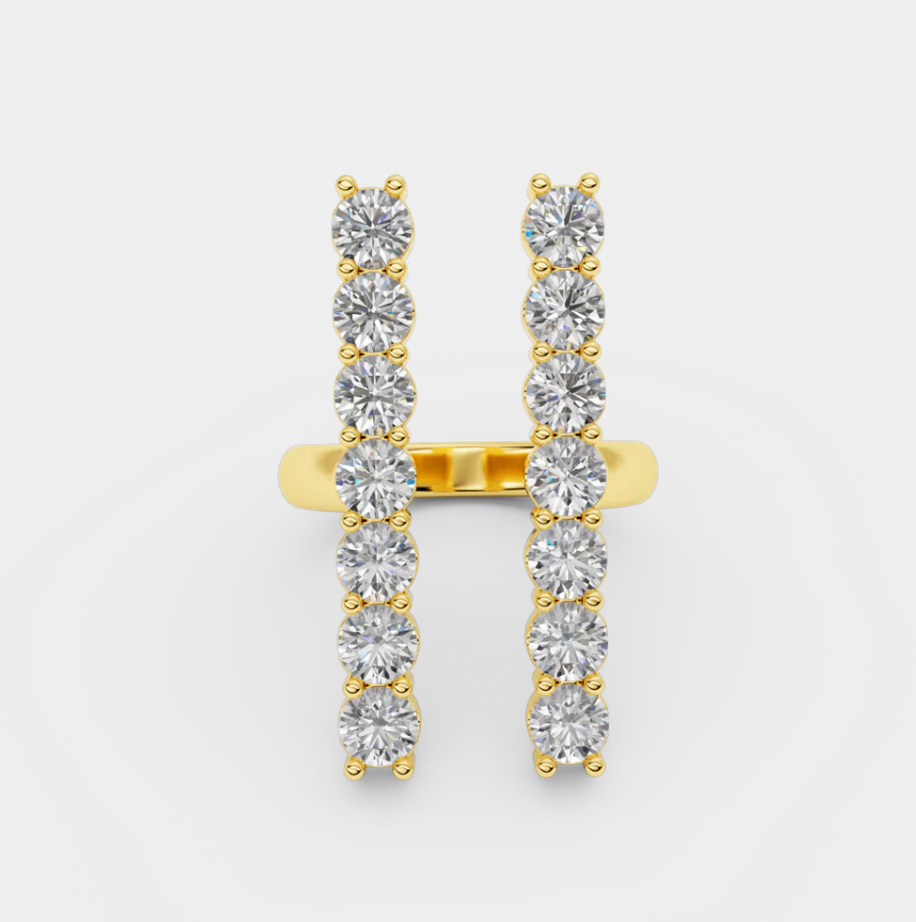 Iris diamond ring