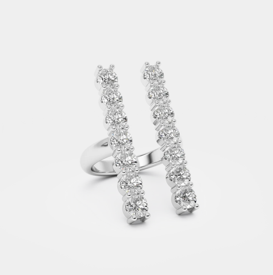 Iris diamond ring
