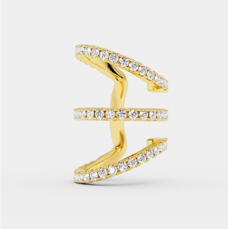 Trio ivy earcuff